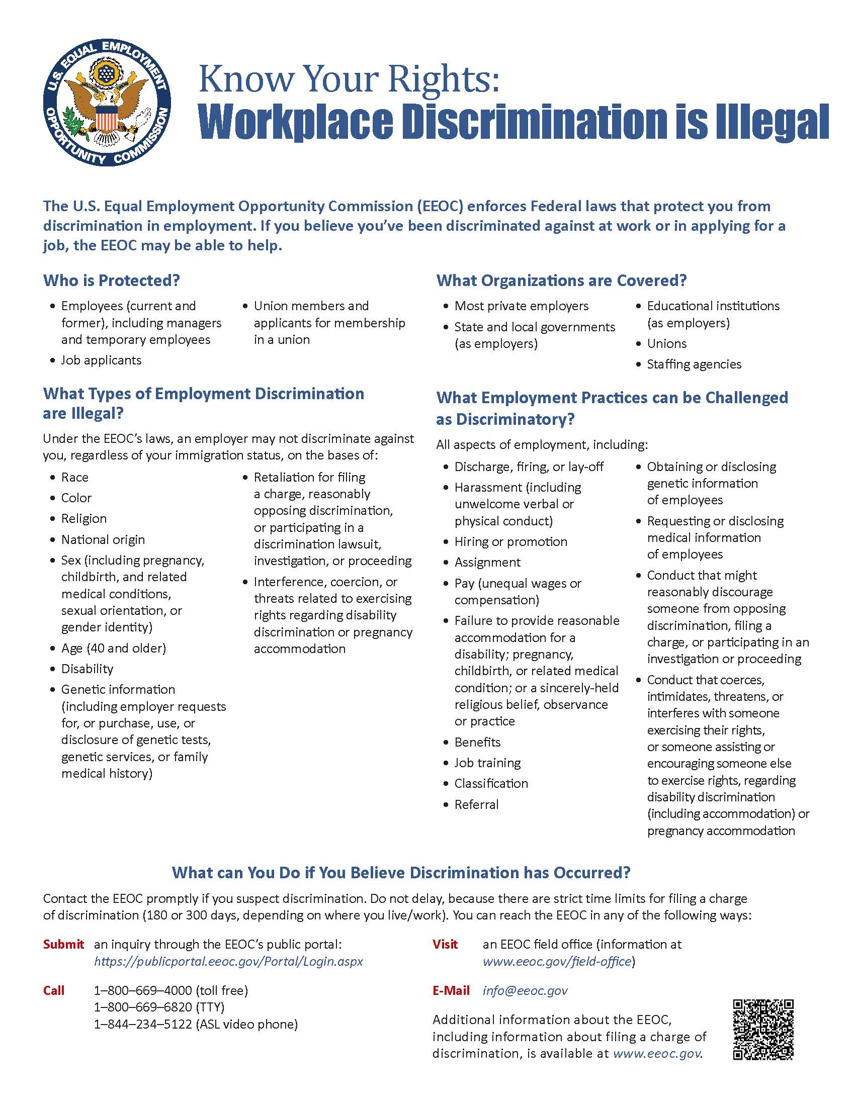 Know Your Rights EEO Flyer